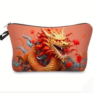 Dragon Makeup Bag Cosmetic Pouch Travel Toiletry Organizer Handbag‎